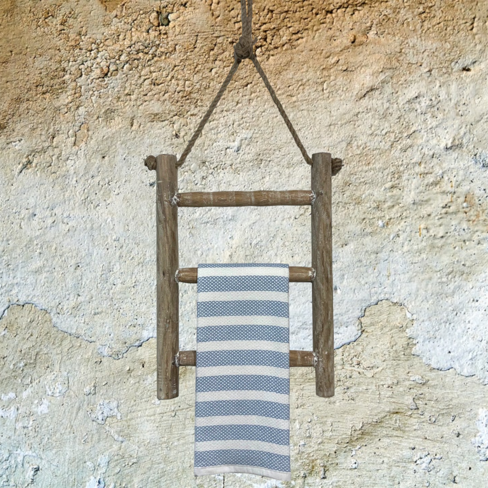 Mini 3 Rung Ladder-Whitewash